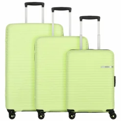 Best American Tourister Liftoff 4 Rollen Kofferset 3-teilig mit Dehnfalte sunny lime