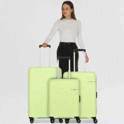 Best American Tourister Liftoff 4 Rollen Kofferset 3-teilig mit Dehnfalte sunny lime