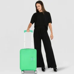 American Tourister Kinder Koffer<Soundbox Mini 4 Rollen Kindertrolley 47 cm bright green