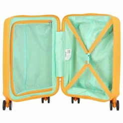 American Tourister Kinder Koffer<Soundbox Mini 4 Rollen Kindertrolley 47 cm golden yellow