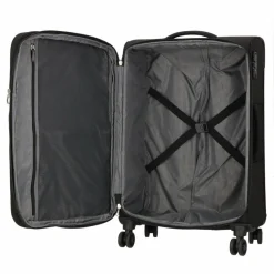 American Tourister Koffersets Als Weichgepäck|Koffersets 3-Teilig<Star Max 4 Rollen Kofferset 3-teilig mit Dehnfalte black-grey