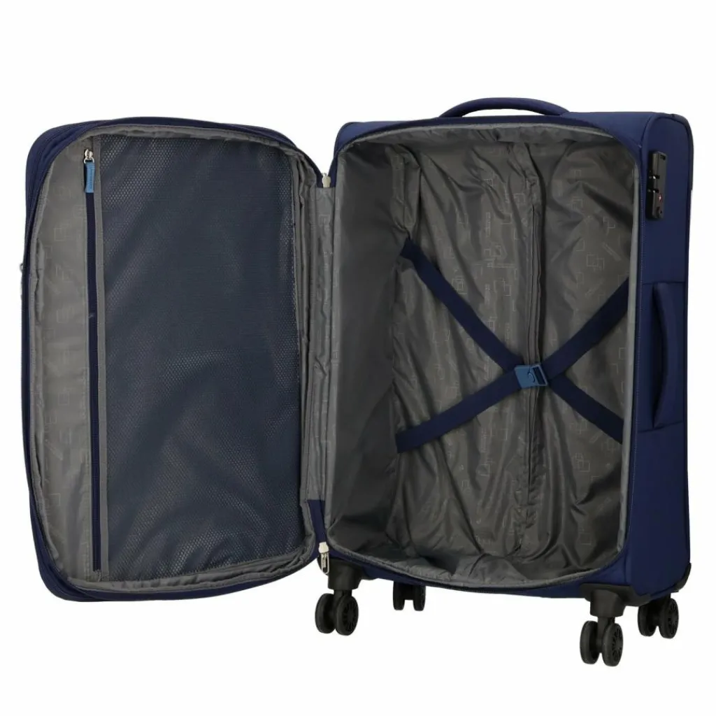 American Tourister Koffersets Als Weichgepäck|Koffersets 3-Teilig<Star Max 4 Rollen Kofferset 3-teilig mit Dehnfalte navy-blue