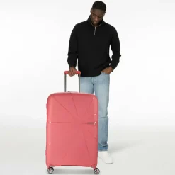 Best American Tourister Starvibe 4 Rollen Trolley 77 cm mit Dehnfalte sun kissed coral