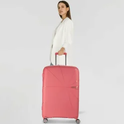 Best American Tourister Starvibe 4 Rollen Trolley 77 cm mit Dehnfalte sun kissed coral