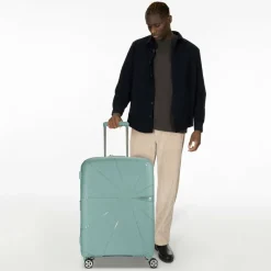 Best American Tourister Starvibe 4 Rollen Trolley 67 cm mit Dehnfalte azzurro speckles