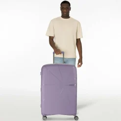 Hot American Tourister Starvibe 4 Rollen Trolley 77 cm mit Dehnfalte digital lavender