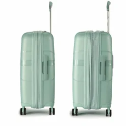 Hot American Tourister Starvibe 4 Rollen Trolley 67 cm mit Dehnfalte metallic surf blue
