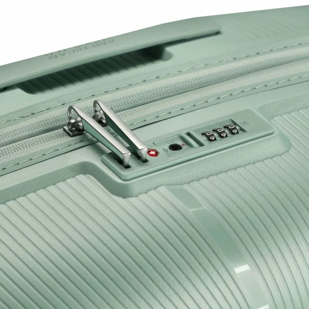 Hot American Tourister Starvibe 4 Rollen Trolley 67 cm mit Dehnfalte metallic surf blue