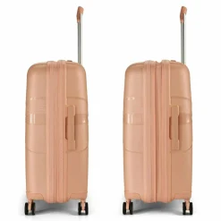 American Tourister Hartgepäck|4-Rollen Koffer<Starvibe 4 Rollen Trolley 67 cm mit Dehnfalte metallic peach