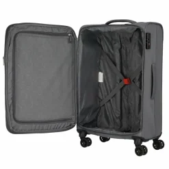 New American Tourister Street Roll 4 Rollen Kofferset 3-teilig mit Dehnfalte grey