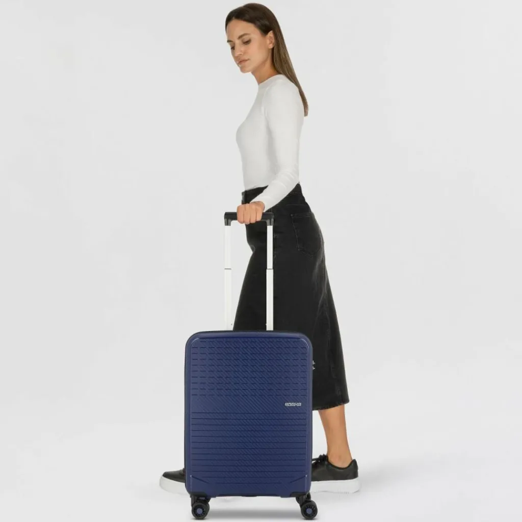 American Tourister Hartgepäck Kabinengepäck|4-Rollen Kabinentrolleys<Summer Hit 4 Rollen Kabinentrolley 55 cm navy