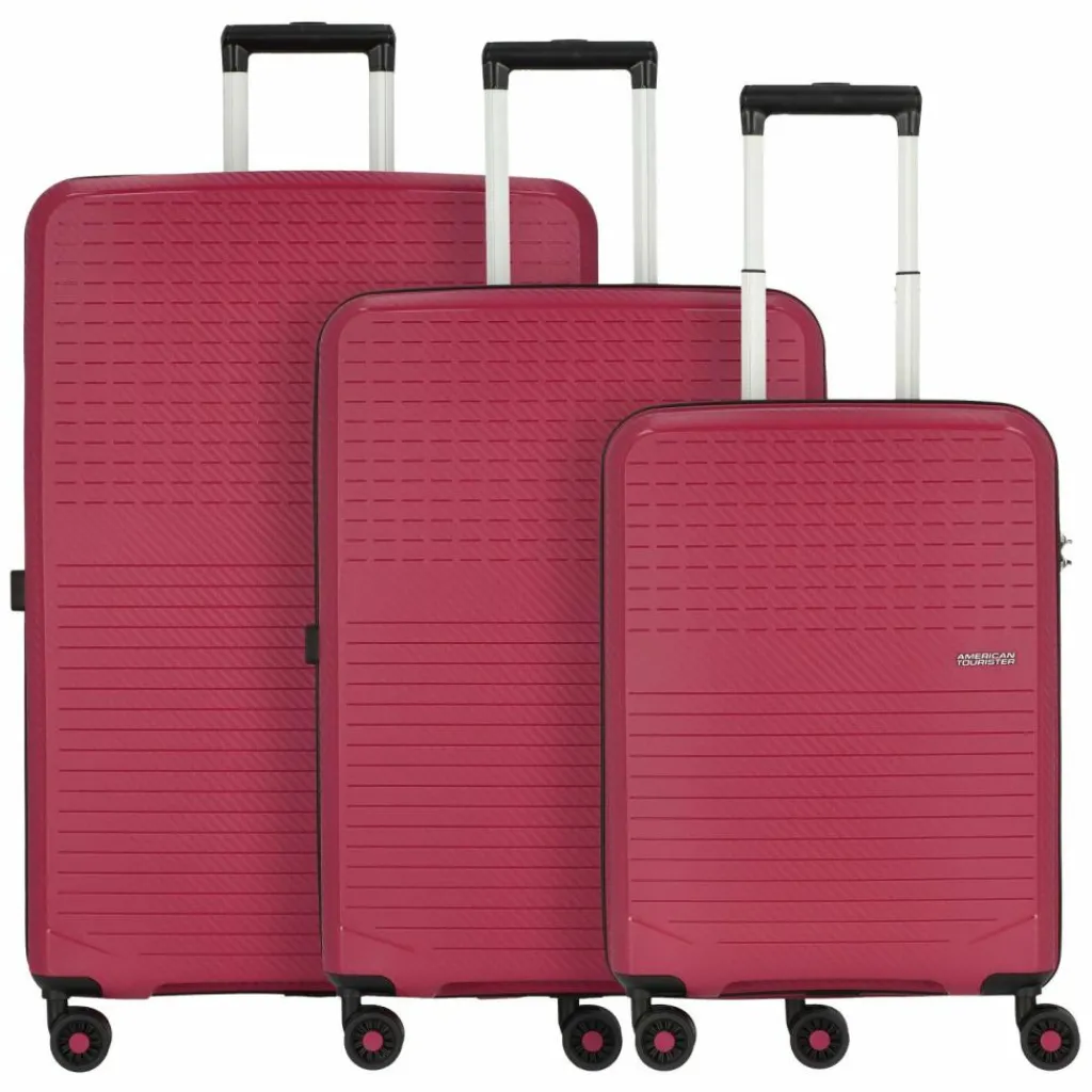 Hot American Tourister Summer Hit 4 Rollen Kofferset 3-teilig viva magenta