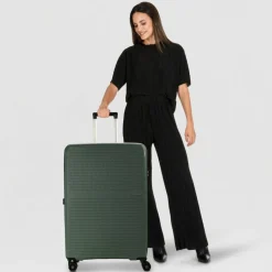 American Tourister Hartgepäck|4-Rollen Koffer<Summer Hit 4 Rollen Trolley 76 cm dark olive