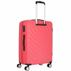 American Tourister Hartgepäck|4-Rollen Koffer<Summer Square 4 Rollen Trolley 67 cm mit Dehnfalte deep sea coral