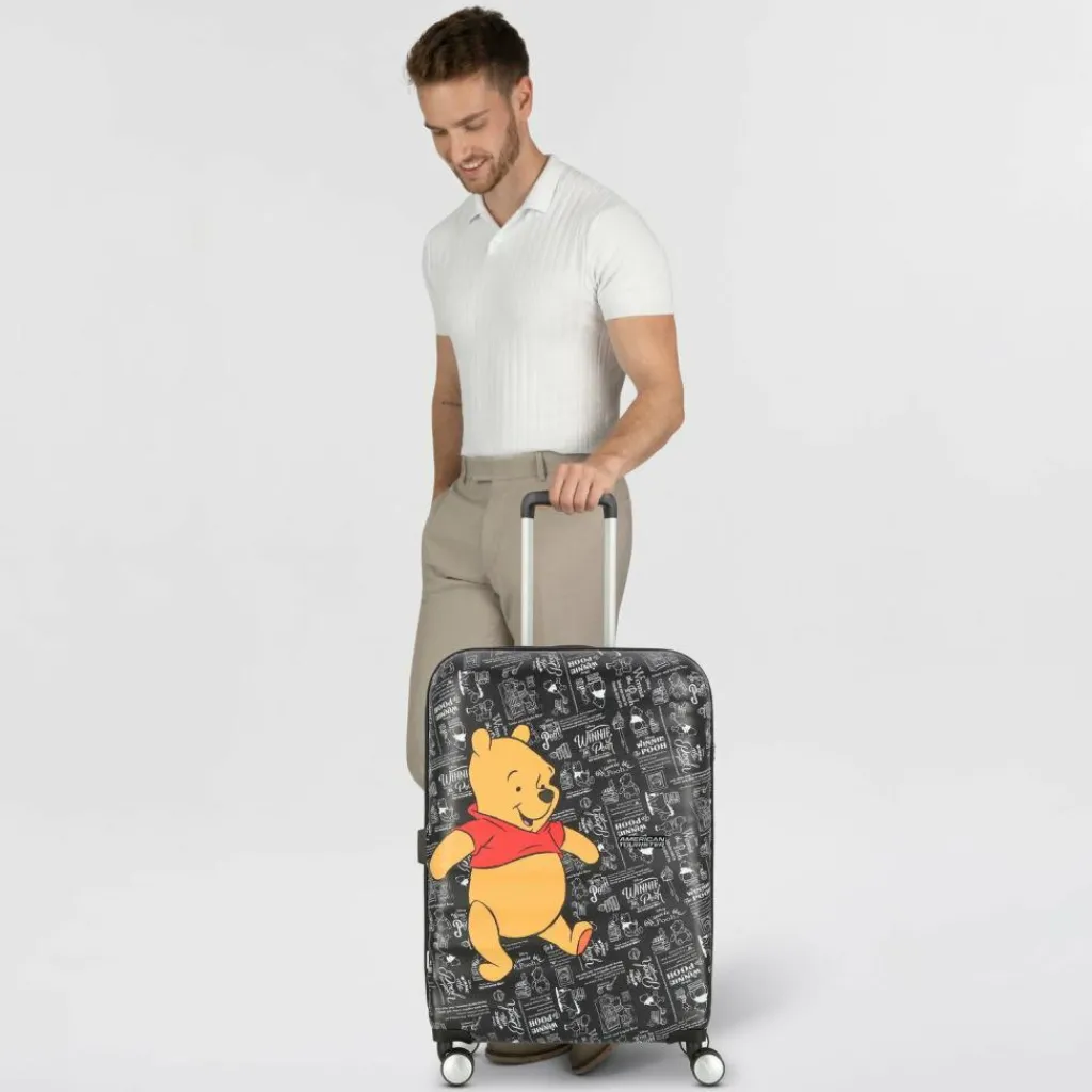 American Tourister 4-Rollen Koffer|Hartgepäck<Wavebreaker Disney 4 Rollen Trolley 67 cm winnie the pooh