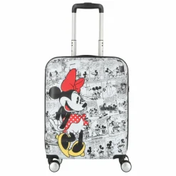 American Tourister Hartgepäck Kabinengepäck|4-Rollen Kabinentrolleys<Wavebreaker Disney 4 Rollen Kabinentrolley 55 cm minnie comics white