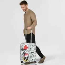 American Tourister Hartgepäck Kabinengepäck|4-Rollen Kabinentrolleys<Wavebreaker Disney 4 Rollen Kabinentrolley 55 cm minnie comics white