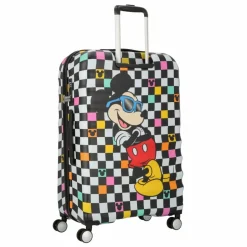 American Tourister 4-Rollen Koffer|Hartgepäck<Wavebreaker Disney 4 Rollen Trolley 77 cm mickey check