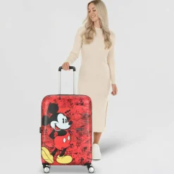 Sale American Tourister Wavebreaker Disney 4 Rollen Trolley 67 cm mickey comics red