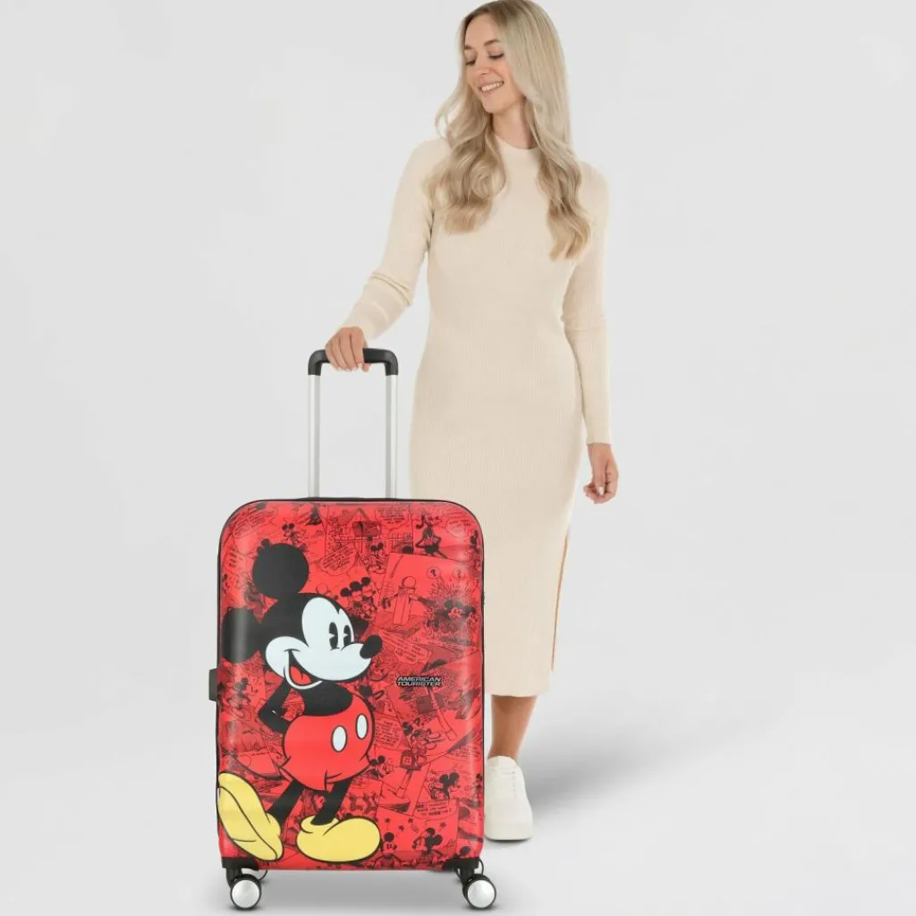 Sale American Tourister Wavebreaker Disney 4 Rollen Trolley 67 cm mickey comics red