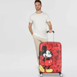 Sale American Tourister Wavebreaker Disney 4 Rollen Trolley 67 cm mickey comics red