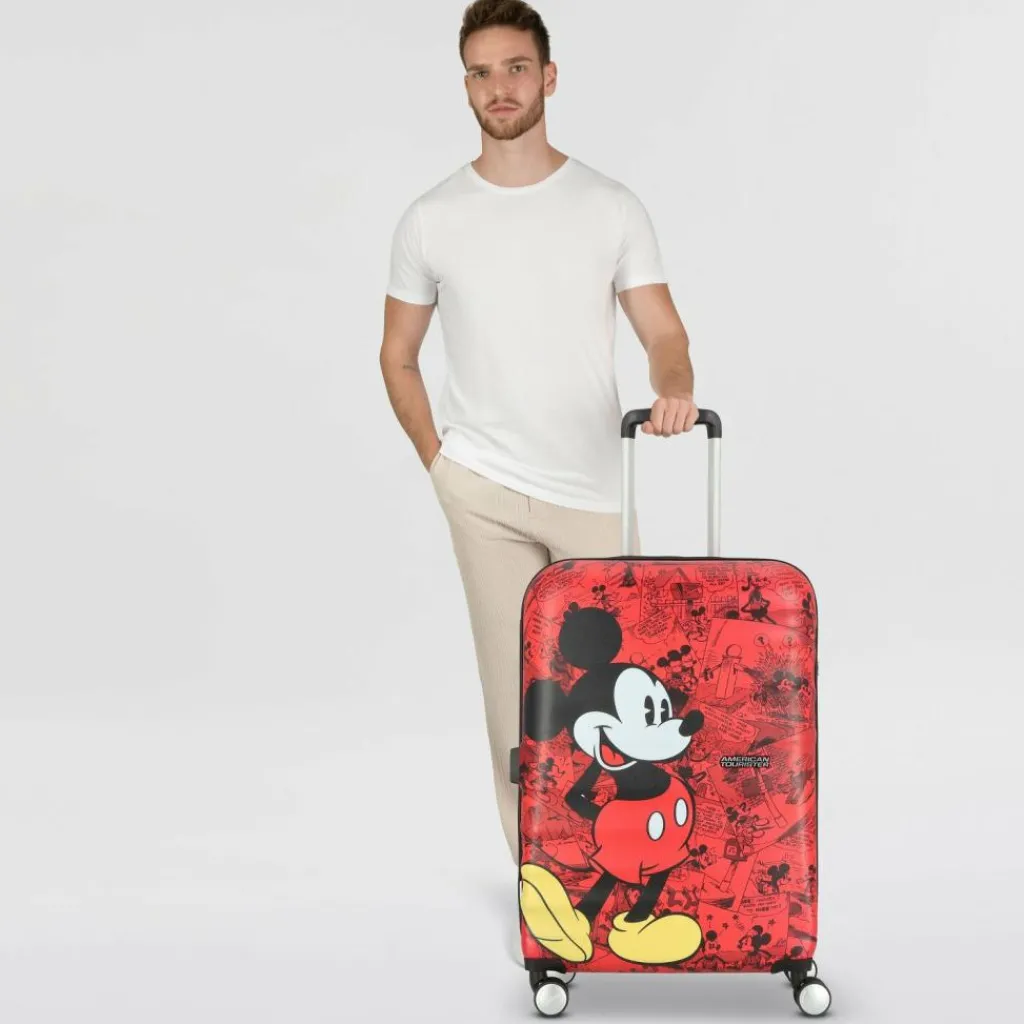 Sale American Tourister Wavebreaker Disney 4 Rollen Trolley 67 cm mickey comics red
