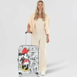 New American Tourister Wavebreaker Disney 4 Rollen Trolley 67 cm minnie comics white
