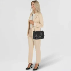 Armani Exchange Schultertaschen|Henkeltaschen<Schultertasche 26 cm nero