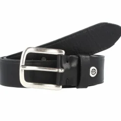 b.belt Herrengürtel<Cesar Gürtel Leder schwarz