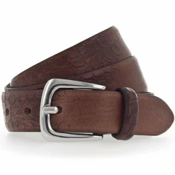 b.belt Damengürtel<Charlisa Gürtel Leder dunkelbraun