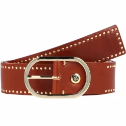b.belt Damengürtel<Fiesta Nietengürtel Leder braun