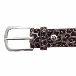 Sale b.belt Gürtel Leder anthracite-silver