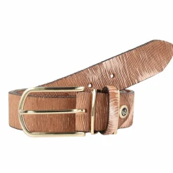 b.belt Damengürtel<Gürtel Leder natur-hell kupfer