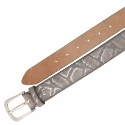 b.belt Damengürtel<Gürtel Leder grau