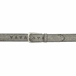 b.belt Damengürtel<Nietengürtel I Leder taupe