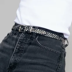 Damen b.belt Nietengürtel Leder