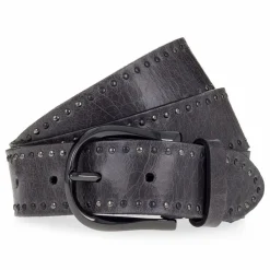 b.belt Damengürtel<Nietengürtel Leder anthrazit