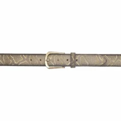 b.belt Damengürtel<Sabia Gürtel Leder vanille/gold metallic