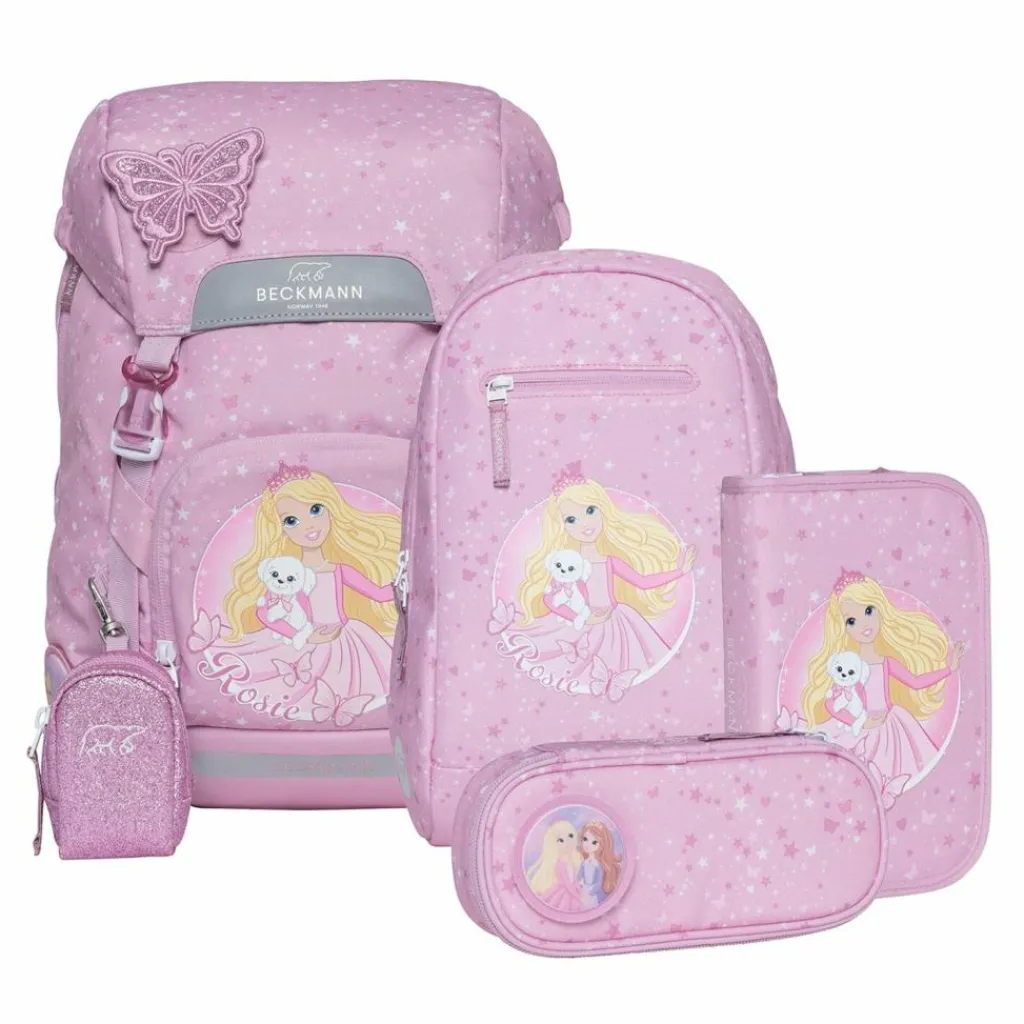 Outlet Beckmann Norway Classic 22 Schulranzen-Set 6-teilig rosie