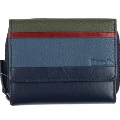 Online Bench Geldbörse RFID Leder 10 cm dunkelblau