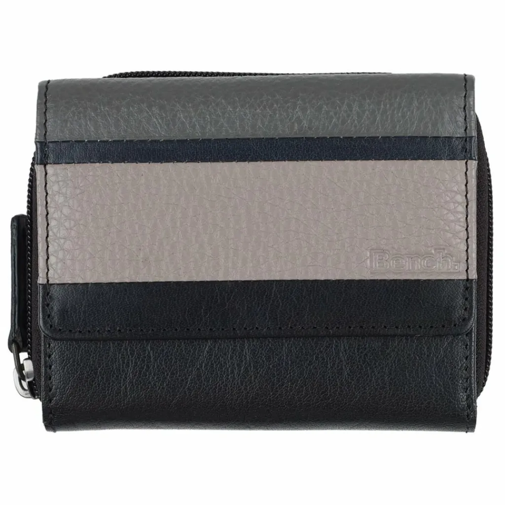 Bench Damengeldbörsen Querformat<Geldbörse RFID Leder 10 cm schwarz