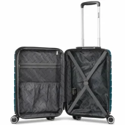 Discount Bench Paris 4 Rollen Kabinentrolley S 55 cm mit Dehnfalte arctic-petrol