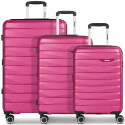 Bench Koffersets Als Hartgepäck|Koffersets 3-Teilig<Paris 4 Rollen Kofferset 3-teilig mit Dehnfalte arctic-pink