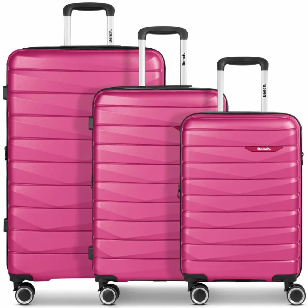 Bench Koffersets Als Hartgepäck|Koffersets 3-Teilig<Paris 4 Rollen Kofferset 3-teilig mit Dehnfalte arctic-pink
