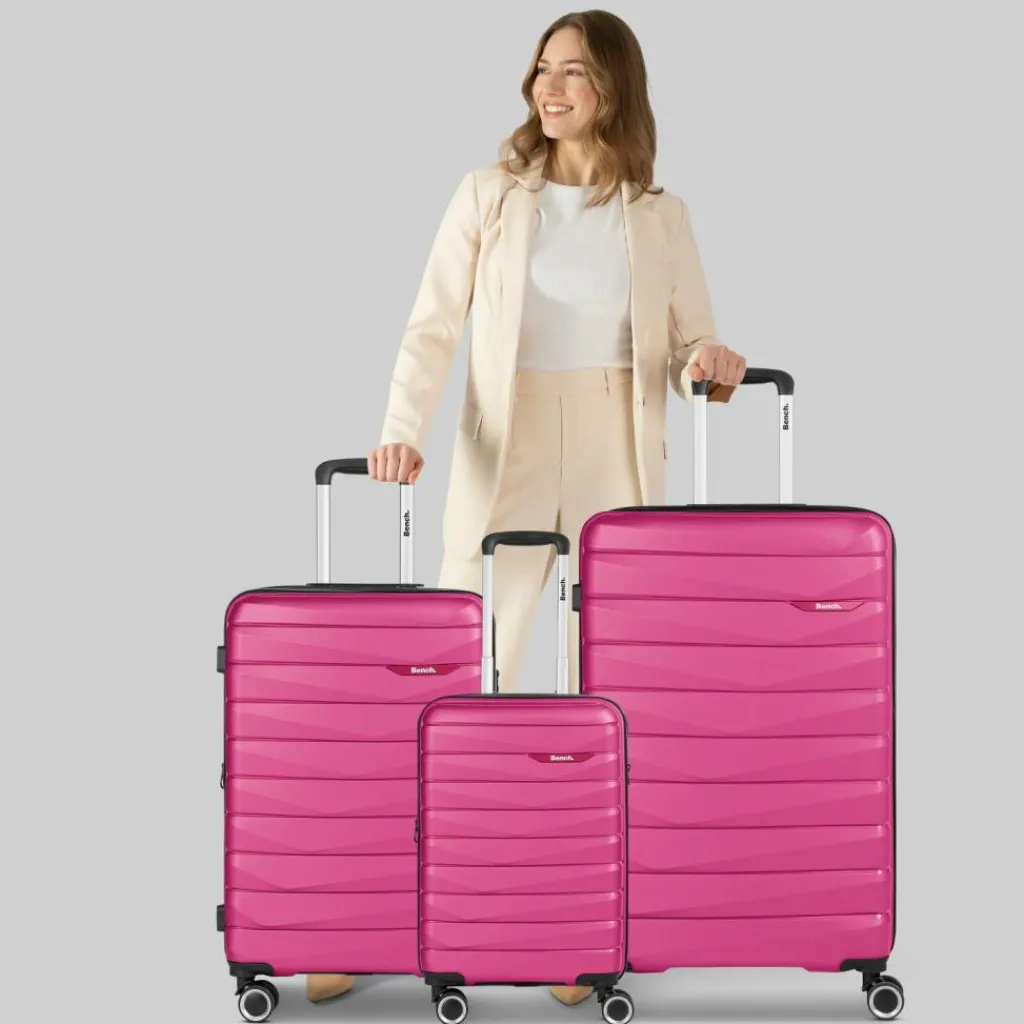 Bench Koffersets Als Hartgepäck|Koffersets 3-Teilig<Paris 4 Rollen Kofferset 3-teilig mit Dehnfalte arctic-pink