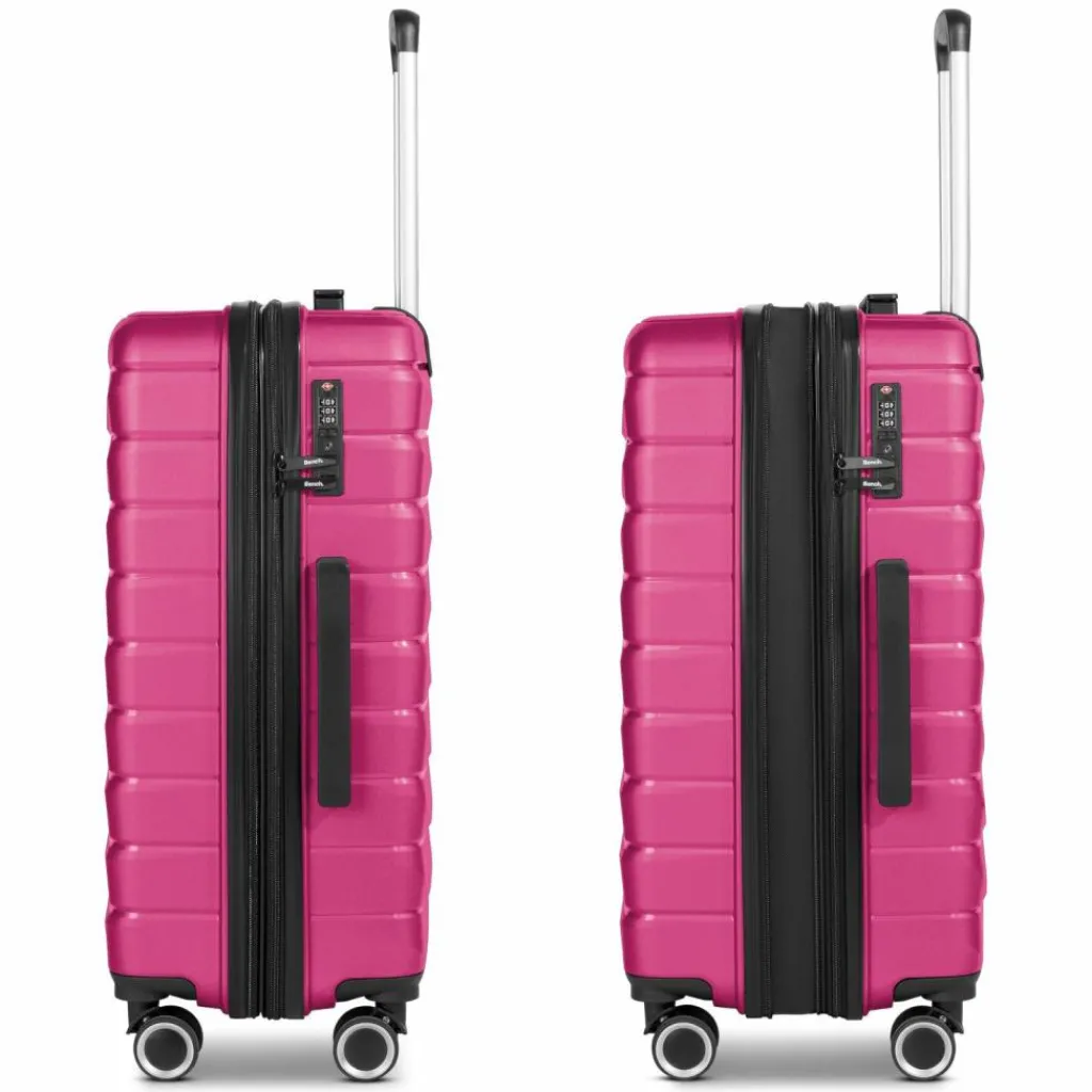 Bench Koffersets Als Hartgepäck|Koffersets 3-Teilig<Paris 4 Rollen Kofferset 3-teilig mit Dehnfalte arctic-pink