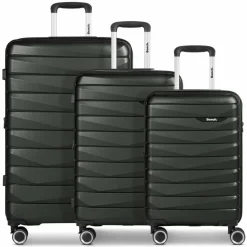 Bench Paris 4 Rollen Kofferset 3-teilig mit Dehnfalte