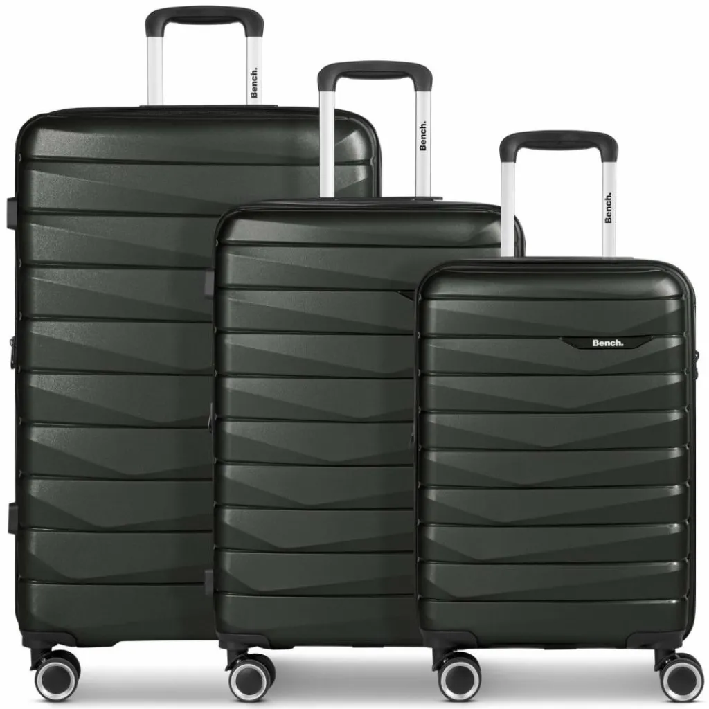 Bench Paris 4 Rollen Kofferset 3-teilig mit Dehnfalte
