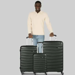 Bench Paris 4 Rollen Kofferset 3-teilig mit Dehnfalte