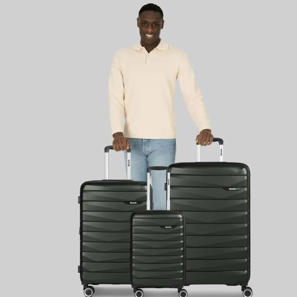 Bench Paris 4 Rollen Kofferset 3-teilig mit Dehnfalte